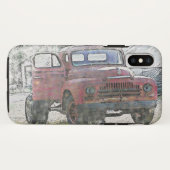Old Truck iPhone XS Hoesje (Achterkant (horizontaal))