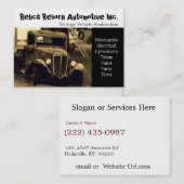 Old Truck Repair Shop Visitekaartje (Voorkant / Achterkant)