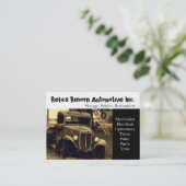 Old Truck Repair Shop Visitekaartje (Staand voorkant)