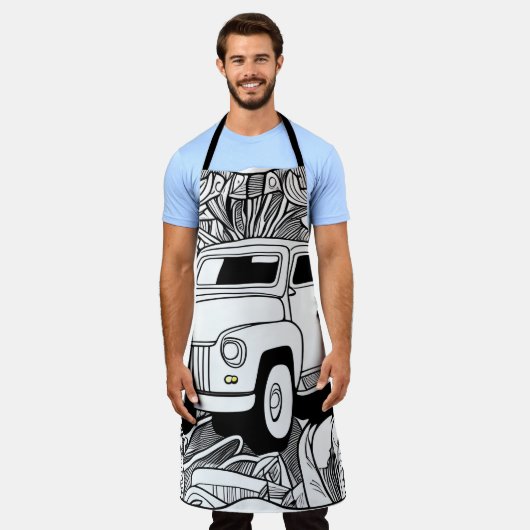 Old Truck Schort (Gedragen)