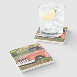 Old Trucker Stone Onderzetter