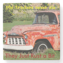 Old Trucker Stone Onderzetter