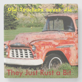 Old Trucker Stone Onderzetter