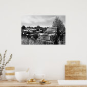 Old Trucks Junkyard Poster (Keuken)