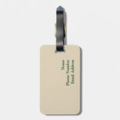 Old Tuscan Vineyard en Villa Bagagelabel (Achterkant verticaal)