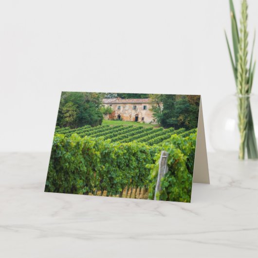 Old Tuscan Vineyard en Villa Kaart (Voorkant)