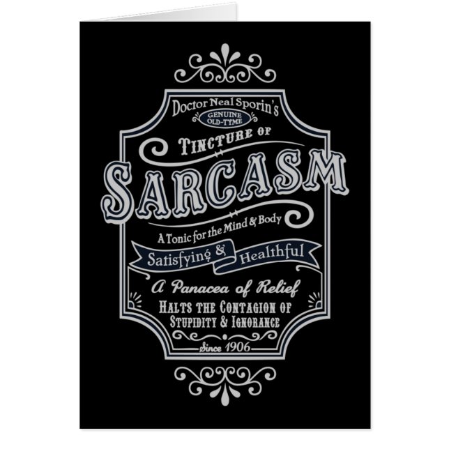 Old Tyme Sarcasm (Voorkant)