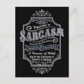 Old Tyme Sarcasm Briefkaart (Voorkant)