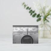 Old UK Radio Dial Visitekaartje (Staand voorkant)