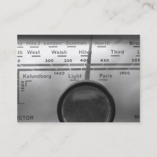 Old UK Radio Dial Visitekaartje