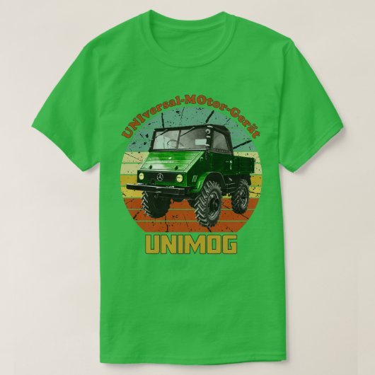 Old Unimog Retro T-shirt (Design voorkant)
