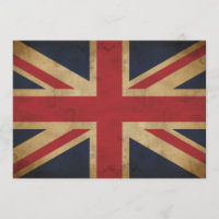 Old Union Jack Invitation