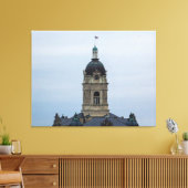 Old Vanderburgh County Courthouse, Evansville, IN Canvas Afdruk (Insitu (Woonkamer))