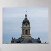 Old Vanderburgh County Courthouse, Evansville, IN Poster (Voorkant)