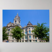 Old Vanderburgh County Courthouse, Evansville, IN Poster (Voorkant)