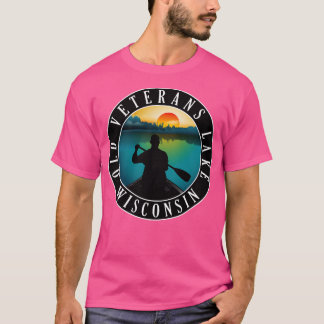 Old Veterans Lake Wisconsin kanoën T-shirt
