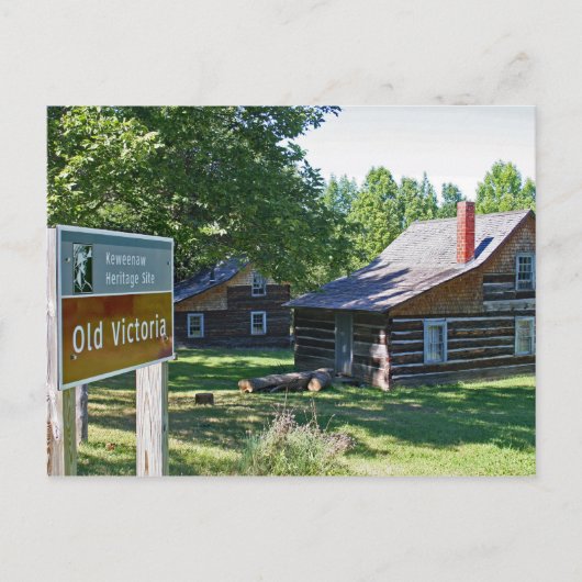 Old Victoria, Michigan's Bovenste schiereiland Briefkaart (Voorkant)