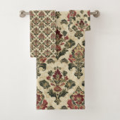 Old Victorian Damask Pattern Bad Handdoek (Insitu)