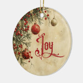 Old Victorian Rustic Family Personalized Keramisch Ornament (Links)