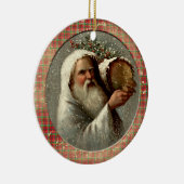 Old Victorian Rustic Family Personalized Keramisch Ornament (Rechts)