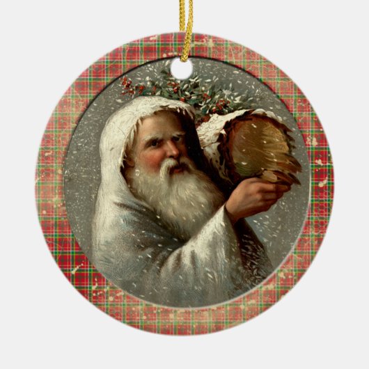 Old Victorian Rustic Family Personalized Keramisch Ornament (Voorkant)