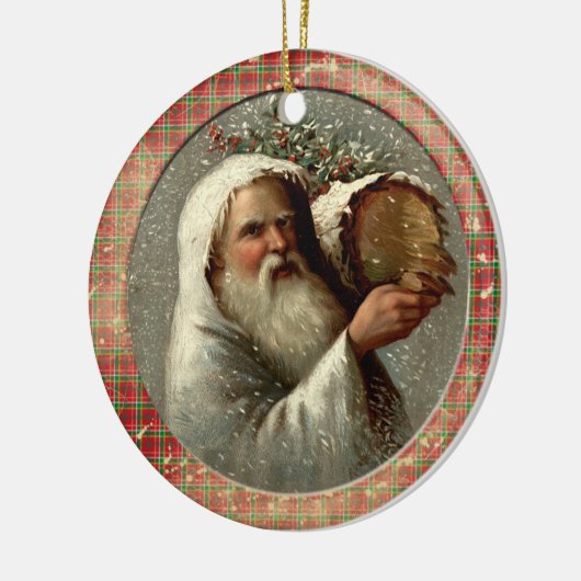 Old Victorian Rustic Family Personalized Keramisch Ornament (Links)