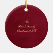 Old Victorian Rustic Family Personalized Keramisch Ornament (Achterkant)