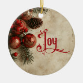 Old Victorian Rustic Family Personalized Keramisch Ornament (Voorkant)