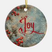 Old Victorian Rustic Family Personalized Keramisch Ornament (Voorkant)