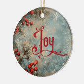 Old Victorian Rustic Family Personalized Keramisch Ornament (Links)