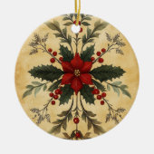 Old Victorian Rustic Family Personalized Keramisch Ornament (Voorkant)