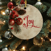 Old Victorian Rustic Family Personalized Keramisch Ornament