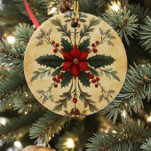 Old Victorian Rustic Family Personalized Keramisch Ornament