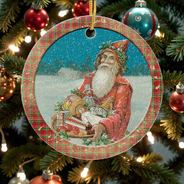 Old Victorian Rustic Family Personalized Keramisch Ornament