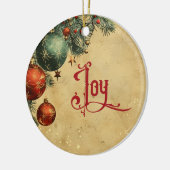 Old Victorian Rustic Family Personalized Keramisch Ornament (Links)