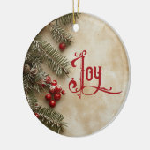 Old Victorian Rustic Family Personalized Keramisch Ornament (Links)