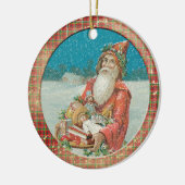 Old Victorian Rustic Family Personalized Keramisch Ornament (Links)