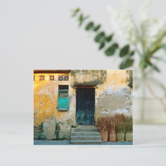 Old Vietnamese Wall Briefkaart (Staand voorkant)