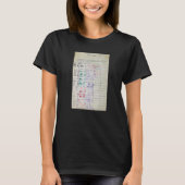 Old Vintage Library Card T-shirt (Voorkant)