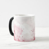 Old vintage paper valentines day magische mok (Voorkant links)