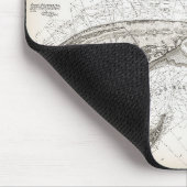 Old Vintage Provincetown Cape Cod Map Mouse Pad Muismat (Hoek)