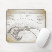 Old Vintage Provincetown Cape Cod Map Mouse Pad Muismat (Met muis)