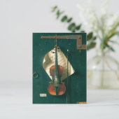 Old Violin stille Life van William Michael Harnett Briefkaart (Staand voorkant)