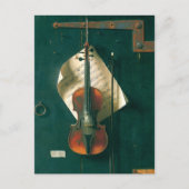 Old Violin stille Life van William Michael Harnett Briefkaart (Voorkant)