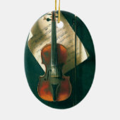 Old Violin stille Life van William Michael Harnett Keramisch Ornament (Achterkant)