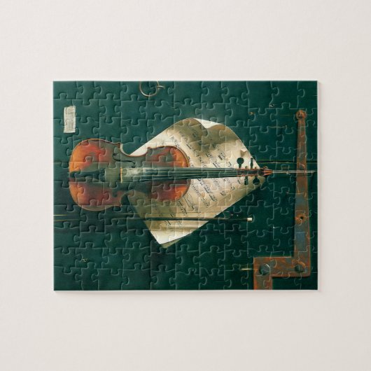 Old Violin stille Life van William Michael Harnett Legpuzzel (Horizontaal)