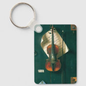 Old Violin stille Life van William Michael Harnett Sleutelhanger (Voorkant)