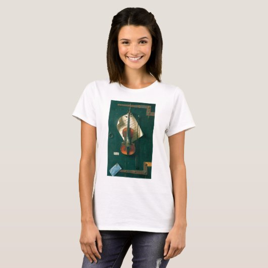 Old Violin stille Life van William Michael Harnett T-shirt (Voorkant volledig)