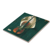 Old Violin stille Life van William Michael Harnett Tegeltje (Zijkant)