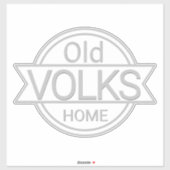 Old VOLKS Home Sticker (Vel)